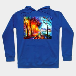 natural village painting Hoodie